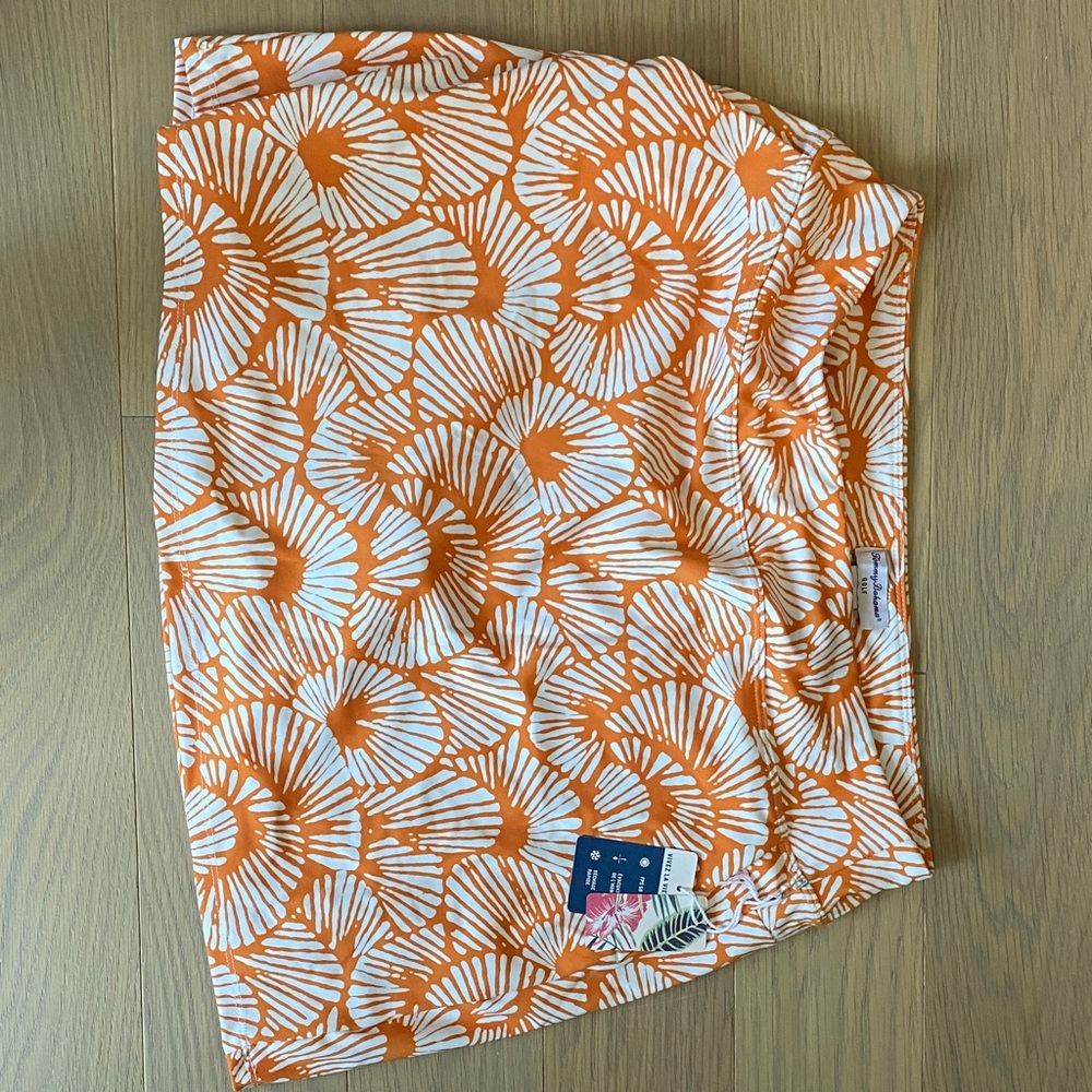 Tommy Bahama Orange and White Floral Golf Skirt